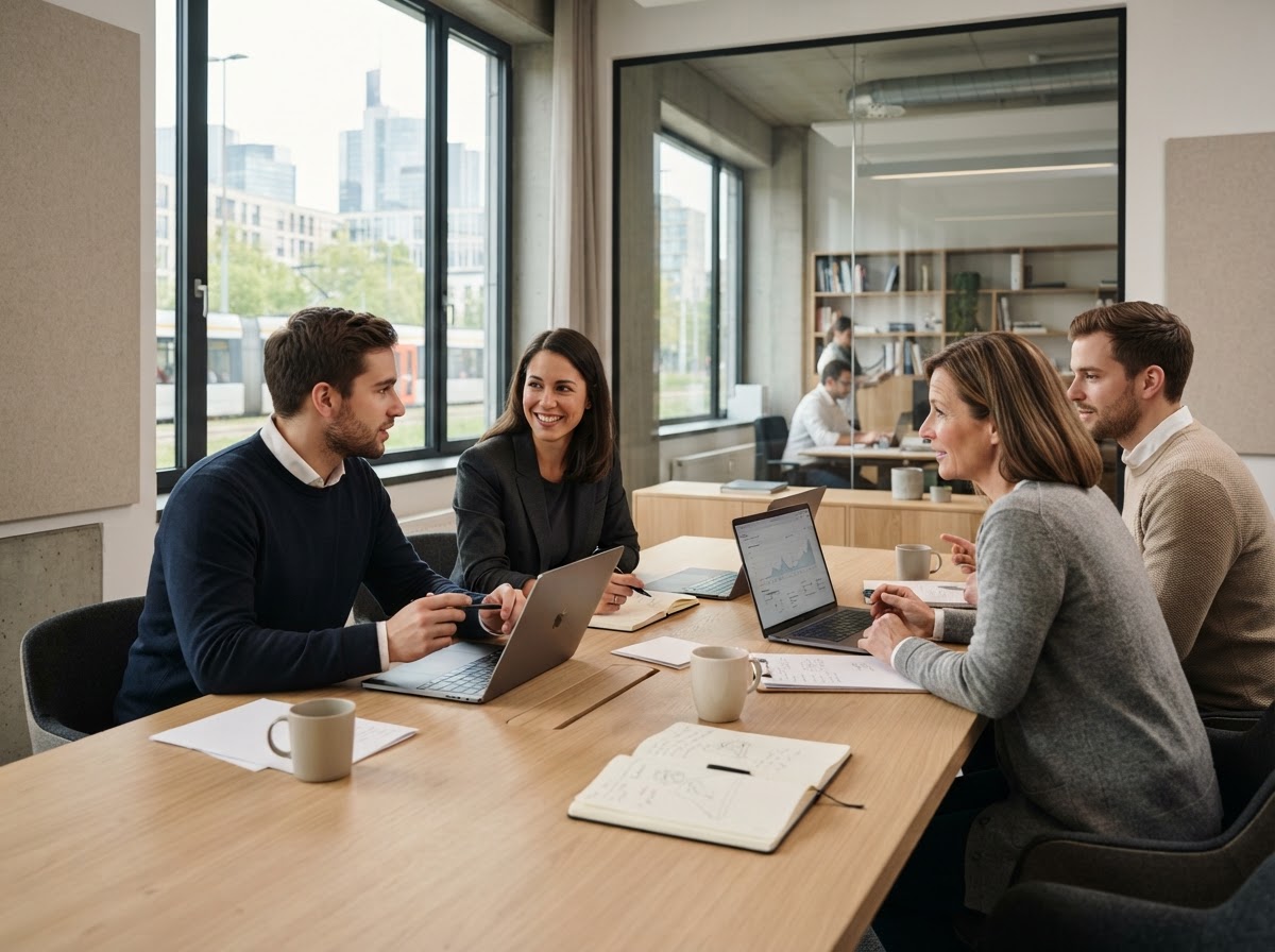 Tivun Sanorela Team bei der Entwicklung der Analyseplattform